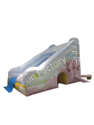 China Girls Pink Penguin Commercial Grade Inflatable Water Slide Single Slide for sale