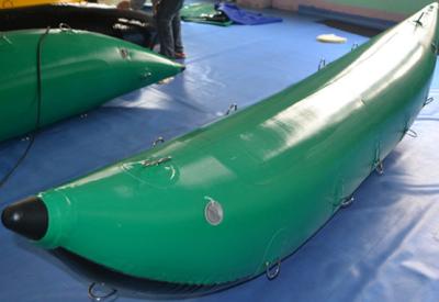 China Pas de Groene Stijve 0.9mm Opblaasbare Boot van pvc voor Volwassenen aan, Ce-Goedkeuring Te koop