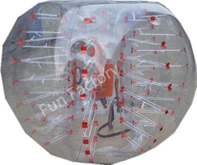 China Fun PVC Or TPU Body Zorbing Bubble Ball Clear Soccer Bubble Ball for sale