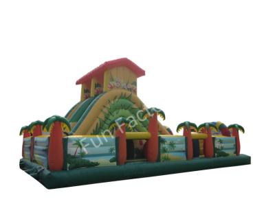 China Kids Outdoor Inflatable Playground Slide Toy 9 Strands Thread for sale