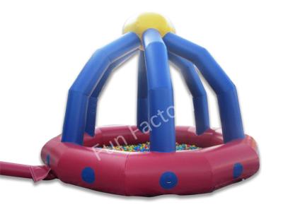 China Funny Durable PVC Inflatable Combo With Colorful Ball / Kids Inflatable Bouncing House for sale