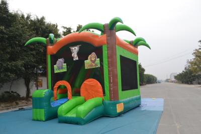 China Fire - Retardant Frozen Inflatable Bounce House 1000d For Baby for sale