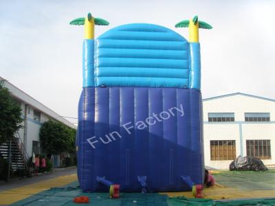 China Diapositiva inflable gigante adulta ULTRAVIOLETA - diapositiva de salto azul resistente del aire en venta