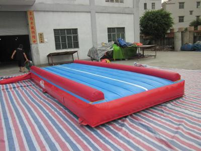 China 0,55 Millimeter PVC-Planen-aufblasbares Luft-Bahn-Gymnastik-Quadrat zu verkaufen