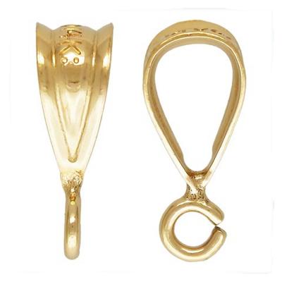 China DIY Connector Copper Plated 14K Gold Filled DIY Seed Jade Crystal Stone Buckle Clip Melon Pendant Hanging Accessories To Keep Color for sale