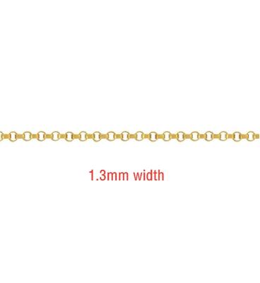 China Great For Making Jewelry Components And Crafts Hot Sale 14K Gold Filled Jewelry Roll Chain 1.1mm Jewelry Gold Filled Rolo Chain for sale