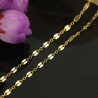 China Jewelry Making Necklace Hot Sale Premium Jewelry 14K Gold Filled Lip Rope Chain Bulk For Making Necklaces for sale