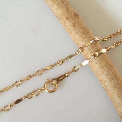 China Great for making jewelry components and crafts high quality 14k gold filled clasp necklace finish chain for sale