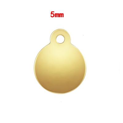 China CLASSIC Gold Filled Round Shape Custom Empty Charm Coin Disc Pendant For Jewelry Making for sale