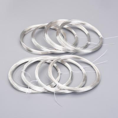 China Hot Selling Soft wirfe Jewelry Polished Silver Wire for Bracelet Necklace Making Accessories 925 Sterling Silver Wire for sale