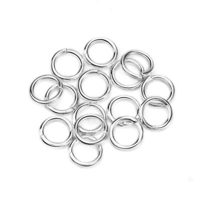 China Hot Sale 925 Sterling Silver Open Jump Ring DIY Jewelry Accessory Various Size Sterling Silver Jump Ring Jewelry for sale