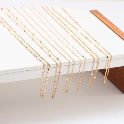 China 6 stelys korea fashion gold plated chain for jewelry making necklace for sale