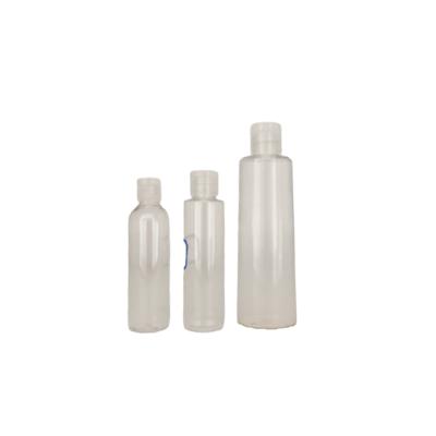 China 100ml 120ml 300ml Clear Plastic PET Bottle With Flip Top Cap for sale