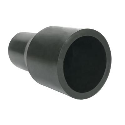 China Water Supply / Gas Distribution / Mining / Irrigate Water Supply Pipe DN90*63 mm Reducing Coupling High Density Polyethylene HDPE Pipe Fittings for sale