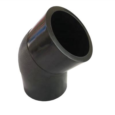 China Water Supply / Distribution / Gas Operation / Irrigate PUHUI WRAS PE SDR9 Pipe Fitting DN 250mm 45 Degree Elbow China Supplier for sale