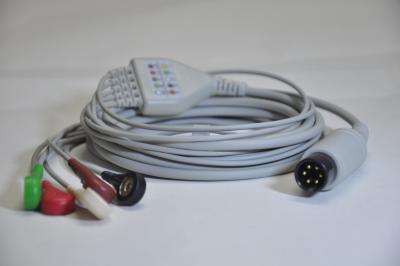 China One piece 5-lead ECG cable with snap,3.50m for sale