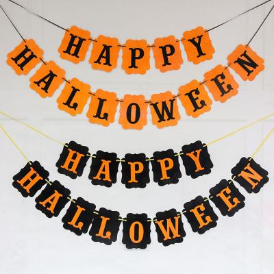 China Halloween Banner Halloween Decorative Door Home Ministry Party Hanging Decorations Pull Flag Decoration Props for sale