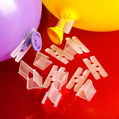 China Plastic Transparent Balloon Sealing Clip H-clip Clip Balloon Accessories Holiday Birthday Wedding Supplies V-clamp Balloon Sealing Clip for sale