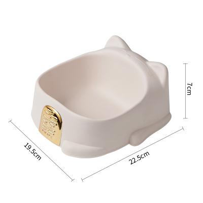 China Hot Selling Non-automatic Cartoon Pet Cat Bowl Cat Bowl Drinking Feeder for sale