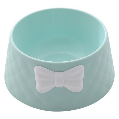 China Wholesale Bowknot Pet Bowl Non-automatic Cat Bowl Dog Double Bowl Hot-selling for sale