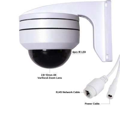 China NIGHT VISION PoE HD 5MP CCTV Security 5.0MP PTZ IP Dome Camera 4X Zoom Optical Surveillance IP66 for sale