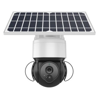 China Human Motion Tracking Waterproof HD 2MP WIFI Solar Battery Spotlight Security Camera Outdoor Use wifi IP CCTV Camera for sale