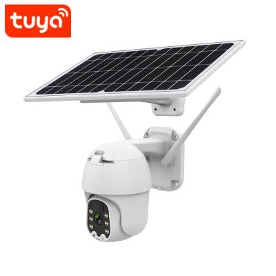 China 1080P TUYA Smart WIFI 4G Solar Panel 24H Night Vision 8W Solar Panel 24H Alert Full Color Tracking Push IP66 Wide Angle Human Motion for sale