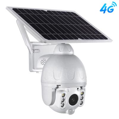 China Human Motion Tracking CCTV System HD 1080P PIR Battery Security Wireless 4G Solar CCTV Camera Speed ​​Dome IP PTZ 4G Camera for sale