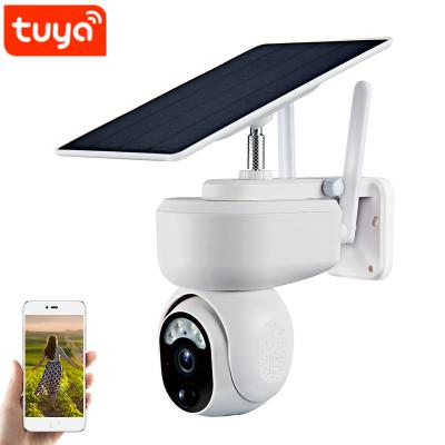 China Human Motion Tracking Outdoor 2MP No Wiring Solar Powered PIR Motion Cameras Waterproof Multiplayer Intercom IP Camera Surveillance for sale