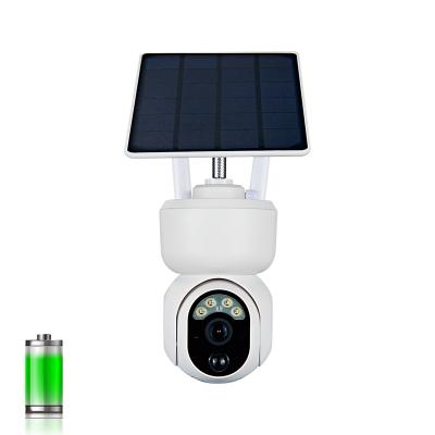 China Human Motion Tracking Pan Tilt Color Night Vision IP66 Integrated Voice Intercom 1080P 4G WIFI Solar Power Battery Solar Camera for sale