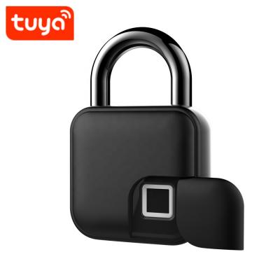 China 2021 New Arrival Tuya Cute Smart Fingerprint Padlock With APP Control TS-L3+ for sale