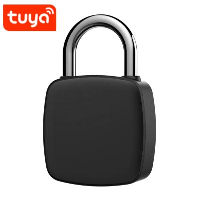 China New Arrival Tuya Cute Smart Fingerprint Padlock With APP Control TS-P30+ for sale