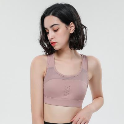 China Wholesale Breathable Women Yoga Underwear Padded Crop Tops Yoga Gym Sports Top Breathable Fitness Bra Top Vest for sale