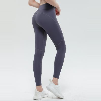 China New Design Breathable High Waist Female Yoga Gaiters Soft And Stretchy Pants Sports Common Wholesale Use Outside Gym Pants for sale