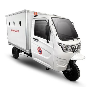 China passenger hospital emergency ambulance tricycle for Africa/200cc/250cc ambulance tricycle for sale