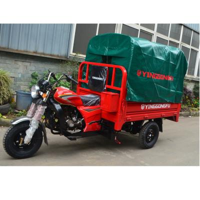 China 150cc/200cc cargo cargo tricycle with tarpaulin/three wheel motorcycle with tent/tent cargo three wheel motor rainproof tricycle for sale