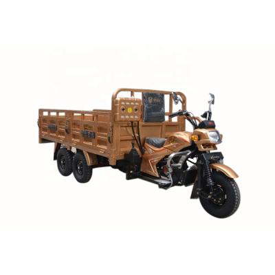 China Gas powered cargo farm five wheel cargo tricycle/double rear axle five wheel cargo tricycle with double carts for sale