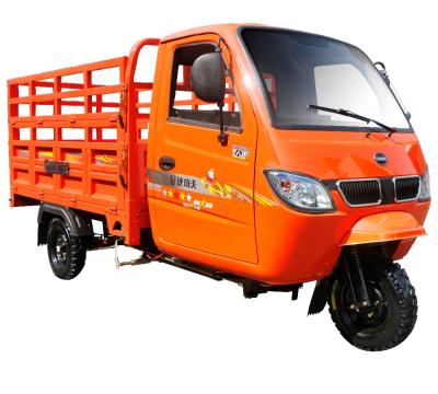 China Cargo handlebar Van cargo tricycle/motor cargo tricycle with driving room/2 seats three wheel petrol motorcycle cargo scrum for sale