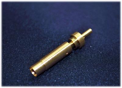 China Custom Made Aerospace CNC Machining Brass Turned Part , RF Coax Connector for sale