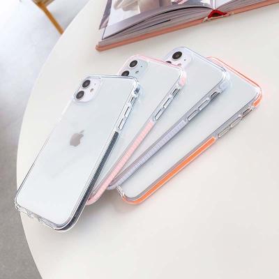 China Wholesale Frontier Anti-fall Anti-drop Transparent Color Soft Tpu Case For iPhone 12/Oppo/Vivo/Huawei P40 for sale