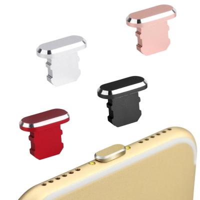 China Protective Factory Directly Sell Metal Anti Dust Plug Cover Charger Port Cap Phone Accessories For iPhone for sale