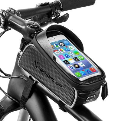 China High Quality Anti-shake Bike Front Frame Cycling Waterproof Top Cell Phone Touch Screen Holder Bag for sale