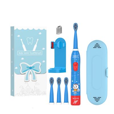 China USB 6 Waterproof Cartoon Rechargeable Fashion Household Sonic Electric Toothbrush IPX7 For Kids for sale