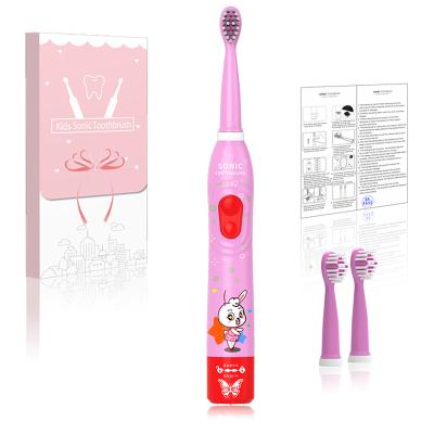 China ABS Manufacturer Customize Audio Music Song Packaging Rabbit Soft Child USB Charging Bristle Sonic Electric Toothbrush for sale