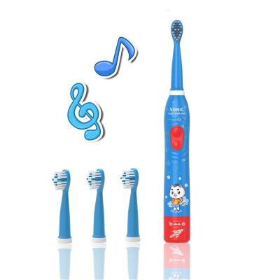 China ABS Cartoon Design Music Toothbrush Kids Toothbrush Kids Sonic Electric Toothbrush for sale