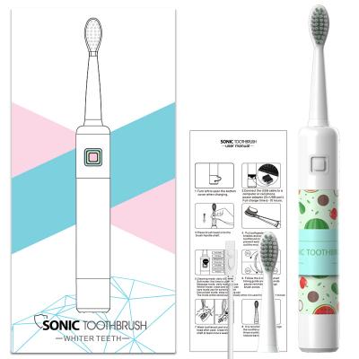 China NEW Battery Operated Whiten Waterproof Rechargeable Sonic Electric Toothbrush Toothbrush for sale