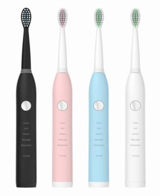 China 5 Modes Battery Operated USB Charging IPX7 Waterproof Bristle Dupont Electric Toothbrush For Adult for sale