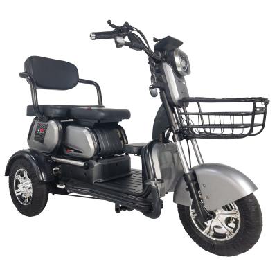 China Hot selling carbon steel three wheel electric bike tricycle adult electric cargo with 3 seats for sale l'electrico de triciclo 3 ruedas for sale