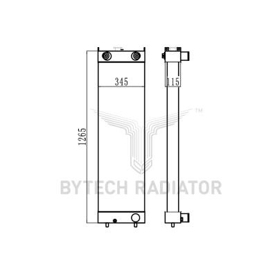 China Crawler Excavator ZAX490 Radiator Water Tank High Quality Hot Sale for sale