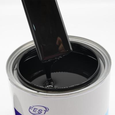 China Auto Refinish Auto Spray Verf Zwarte Auto Verf 1k Basecoat Solid Color T-200 Dunner Te koop